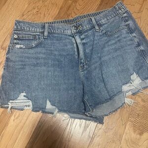 Women's Distressed Denim Shorts